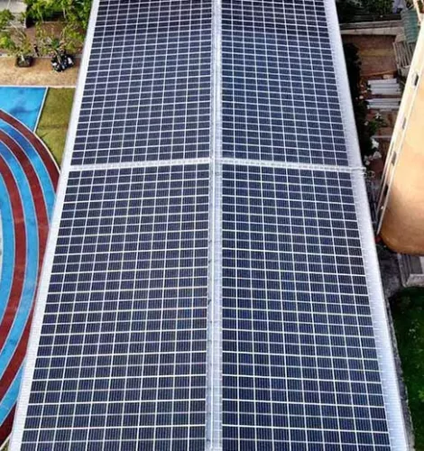 Basketball rooftop solar system (200kWp) located in Ziqiang Elementary School