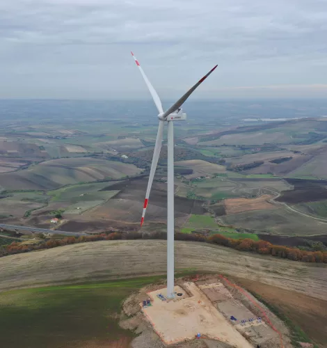 Breva Wind Farm in Italy 