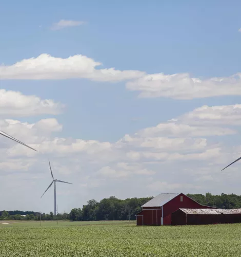 Headwaters wind farm in Indiana
